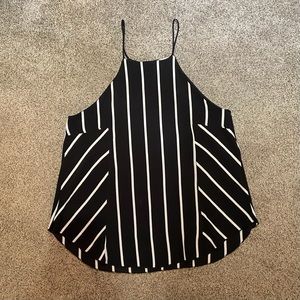 Stripped Flowey Tank Top